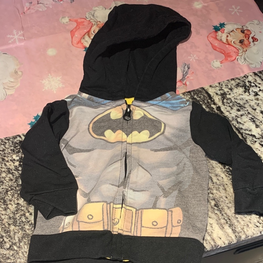 Batman Black and Gray Superhero Hoodie